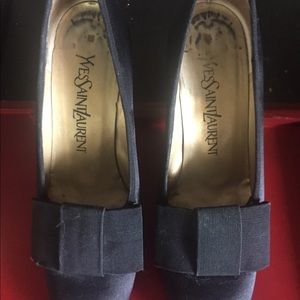Vintage Yves Saint Laurent Satin Heels